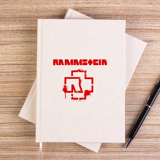 Rammstein Fly Çizgisiz Kanvas Defter