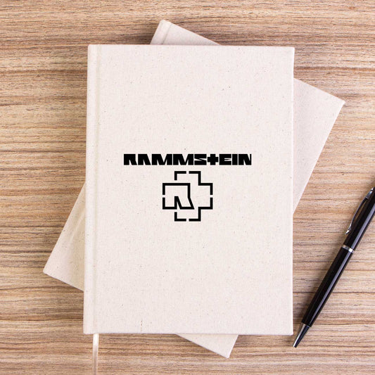 Rammstein Logo 5 Çizgisiz Kanvas Defter