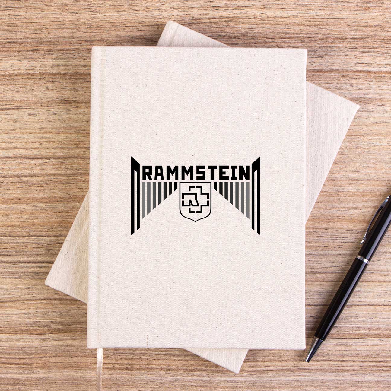 Rammstein Wall Çizgisiz Kanvas Defter