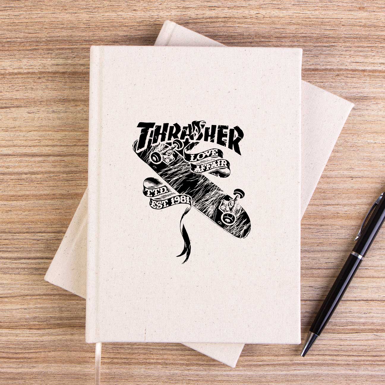 Thrasher Love Affair Çizgisiz Kanvas Defter