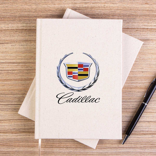 Cadillac Logo Çizgisiz Kanvas Defter