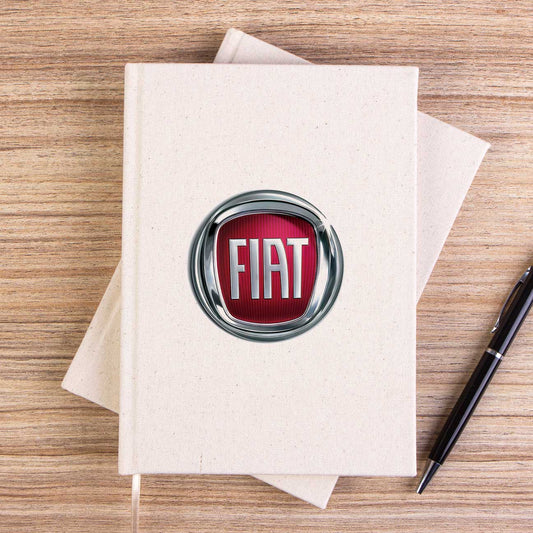 Fiat Logo Çizgisiz Kanvas Defter