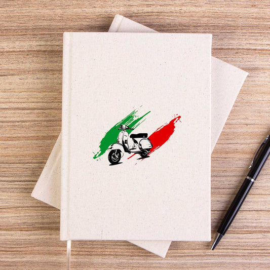 Vespa in Italy Çizgisiz Kanvas Defter