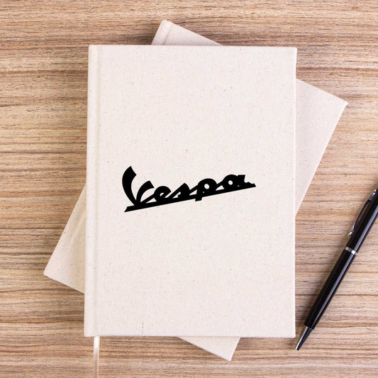 Vespa Logo 2 Çizgisiz Kanvas Defter