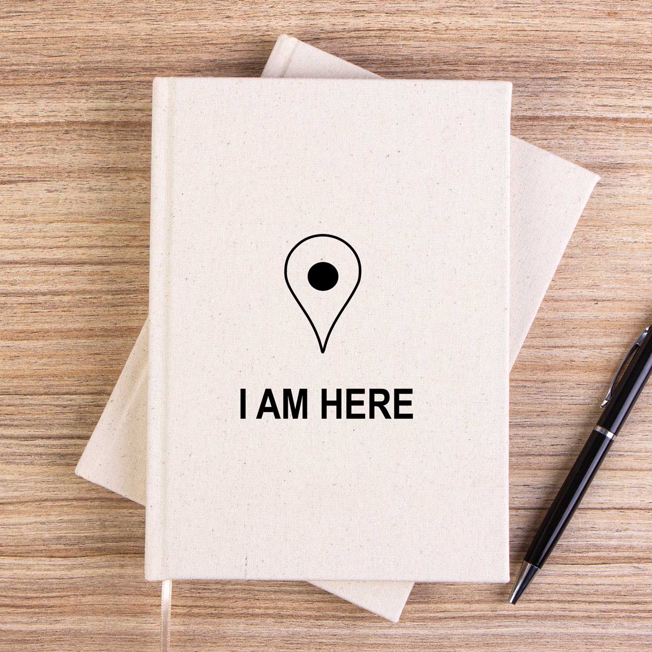 I am Here Çizgisiz Kanvas Defter