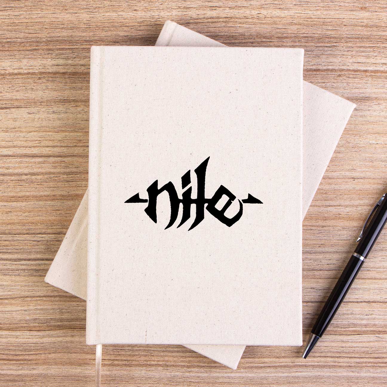 Nile Logo Çizgisiz Kanvas Defter