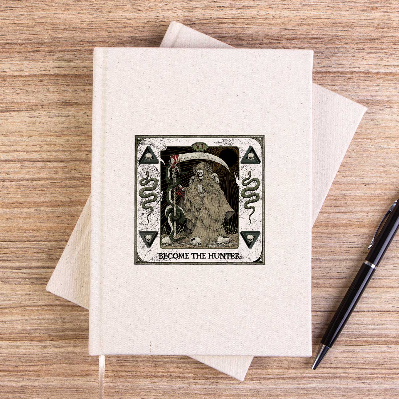 Suicide Silence Become The Hunter Artwork Çizgisiz Kanvas Defter