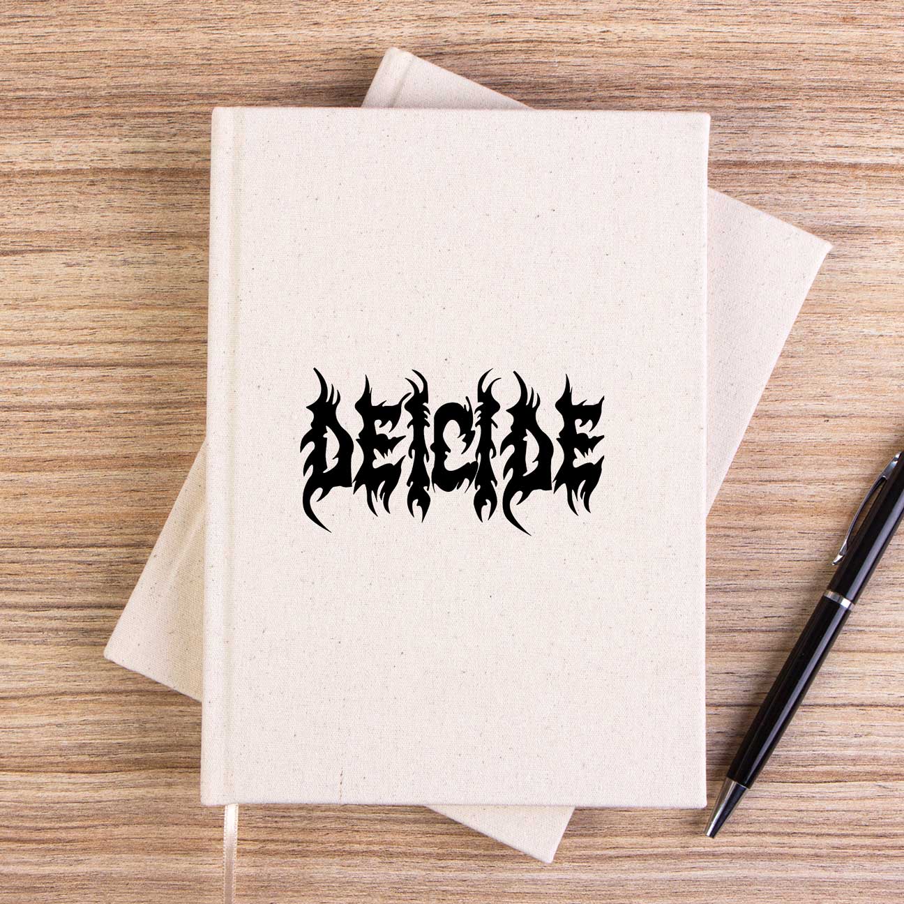 Deicide Logo Çizgisiz Kanvas Defter