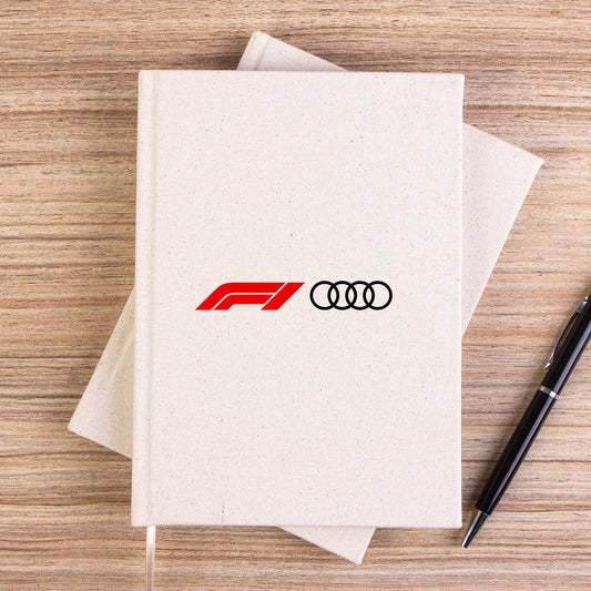 F1 Audi Logo Çizgisiz Kanvas Defter