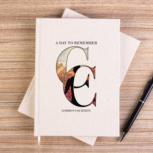 A Day Remember Common Courtesy Çizgisiz Kanvas Defter