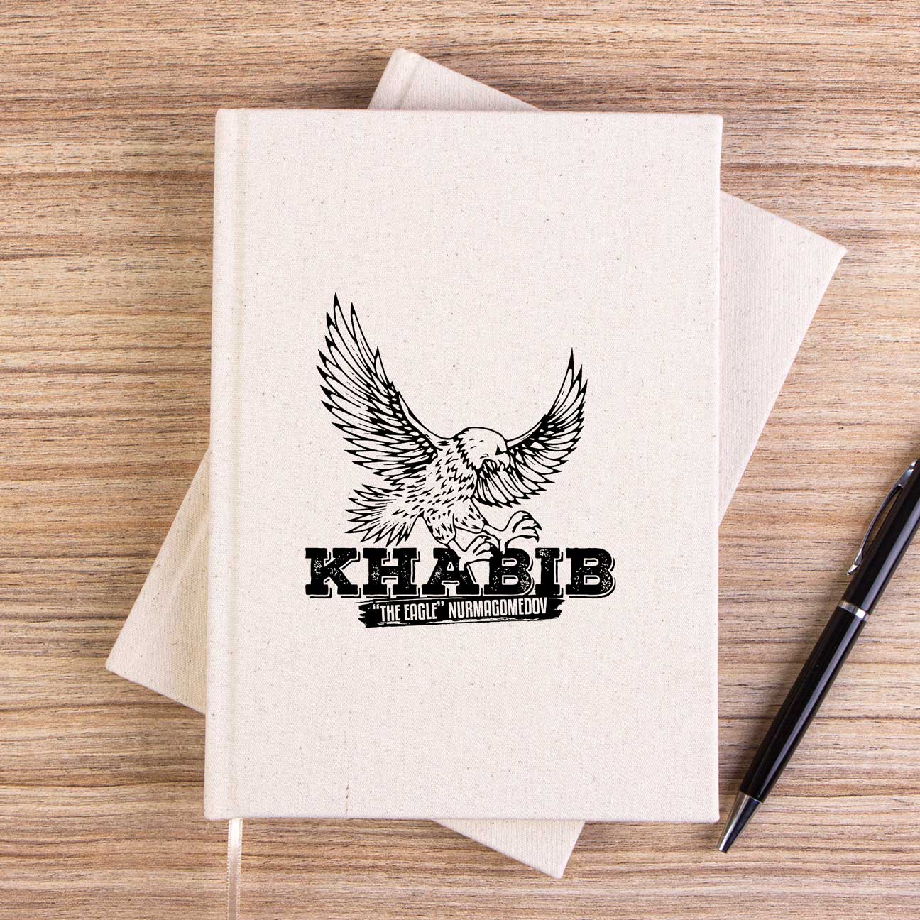 Khabib Kartal Çizgisiz Kanvas Defter