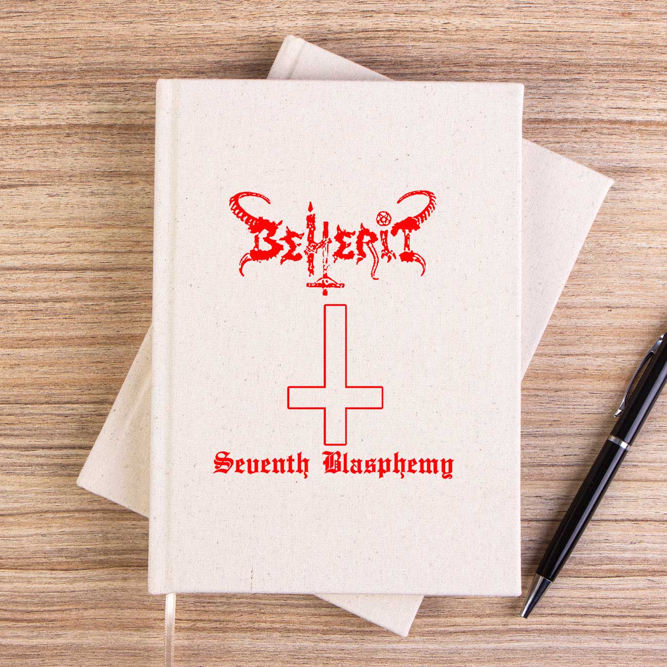 Beherit Seventh Blasphemy Çizgisiz Kanvas Defter