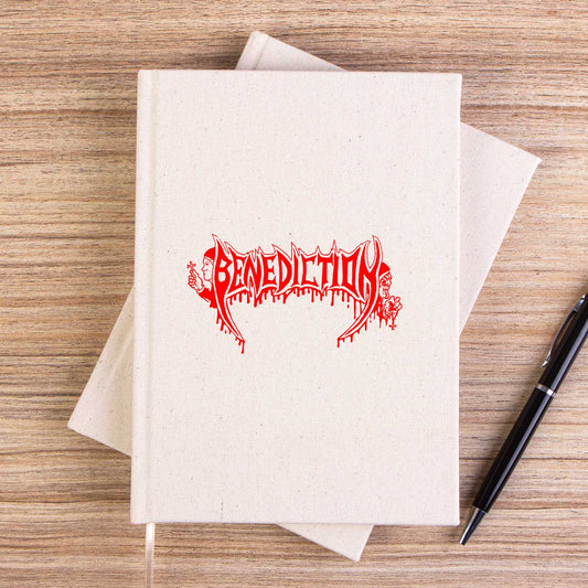 Benediction Red Çizgisiz Kanvas Defter