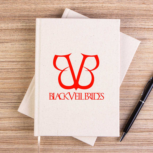 Black Veil Brides Band Logo Çizgisiz Kanvas Defter