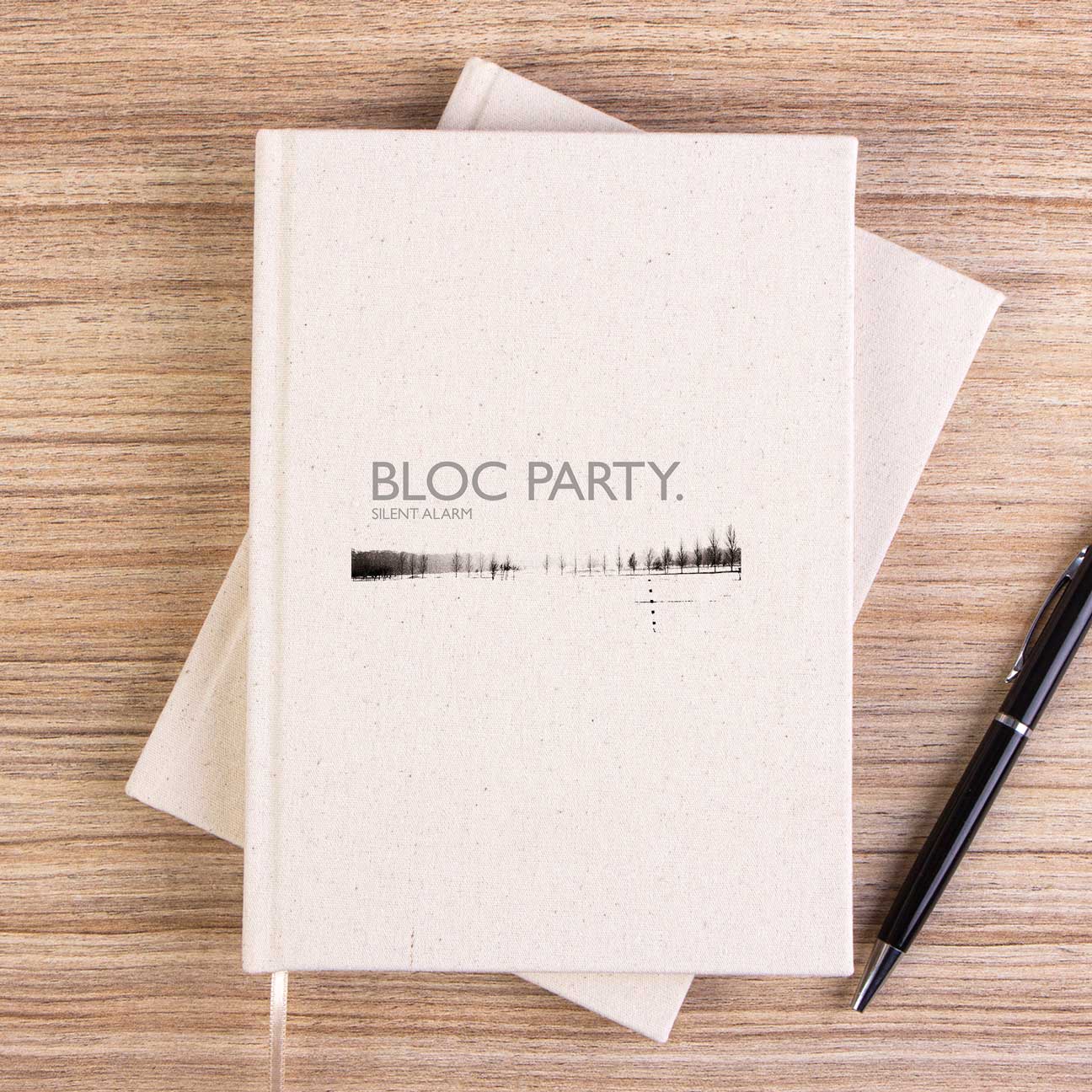 Bloc Party Silent Alarm Çizgisiz Kanvas Defter