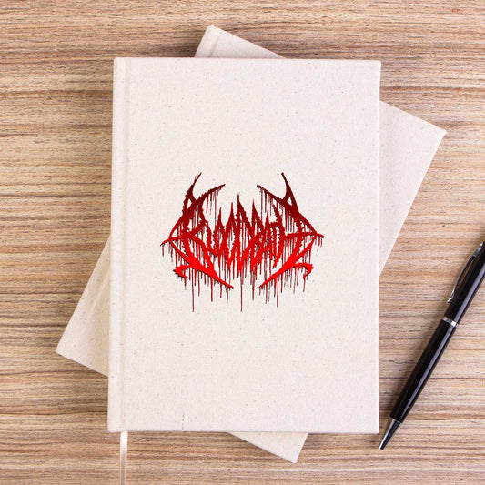 Bloodbath Logo Red Çizgisiz Kanvas Defter