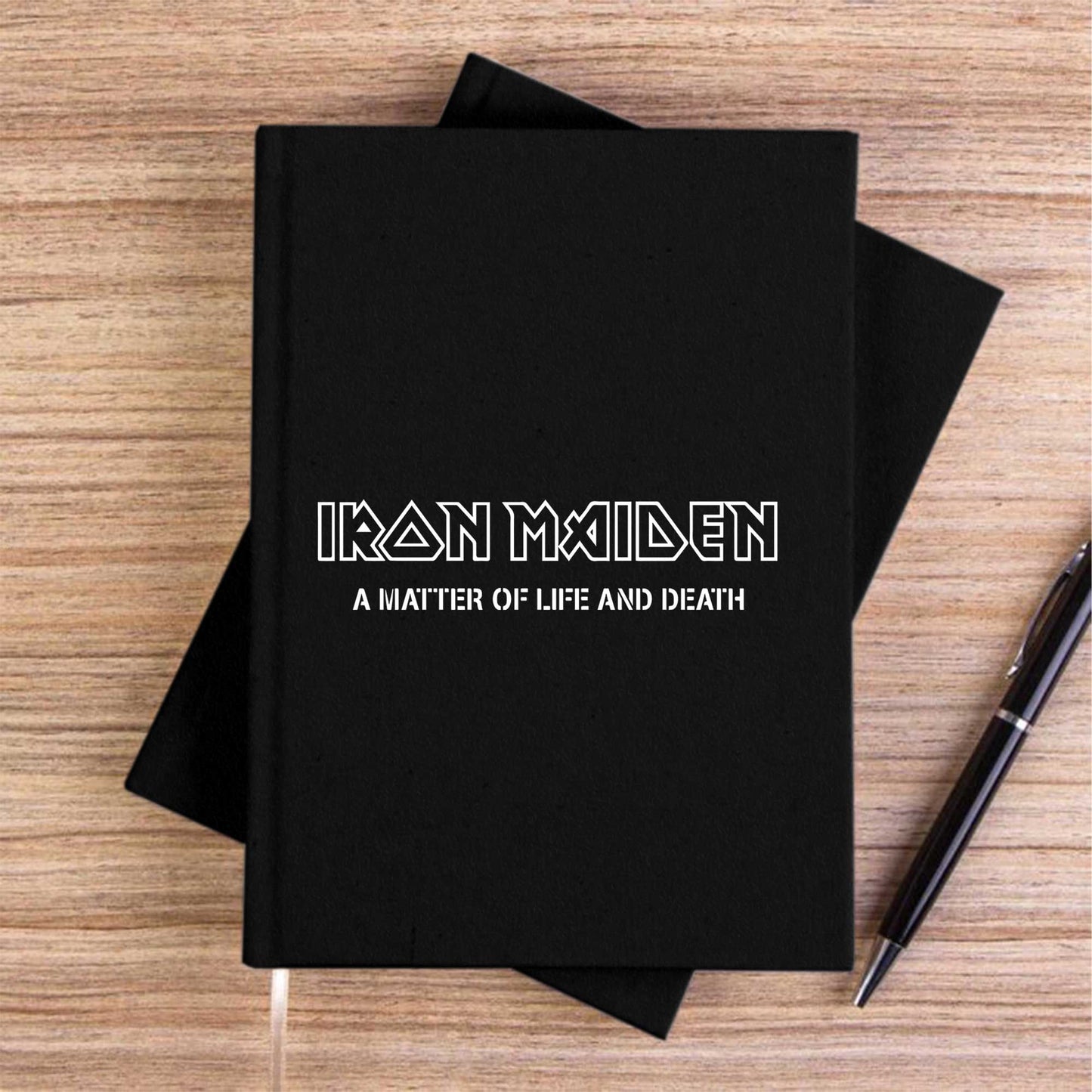 Iron Maiden Matter Of Life And Death Siyah Çizgisiz Kanvas Defter