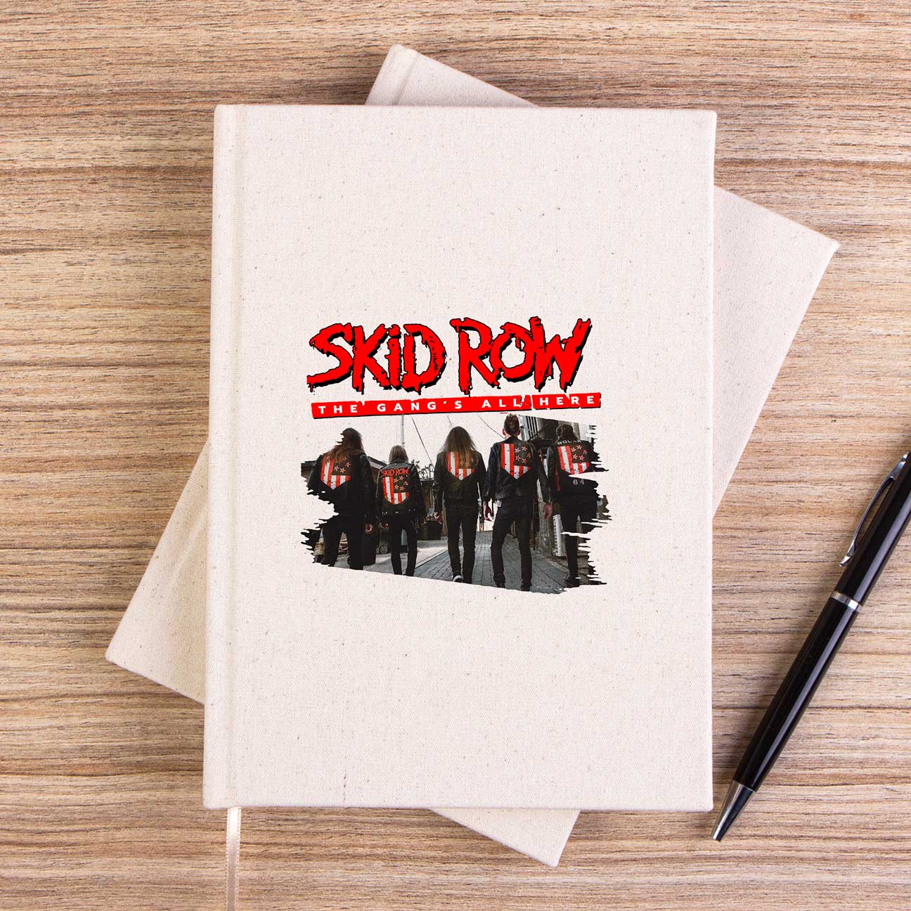 Skid Row The Gang Çizgisiz Kanvas Defter