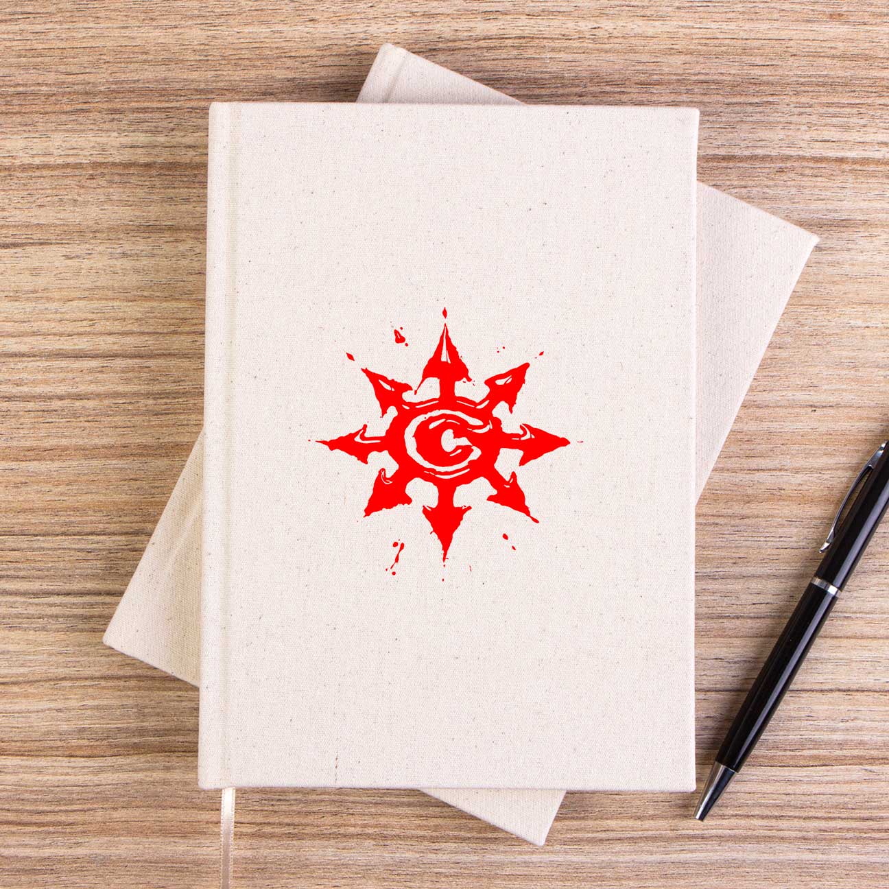 Chimaira Logo Red Çizgisiz Kanvas Defter