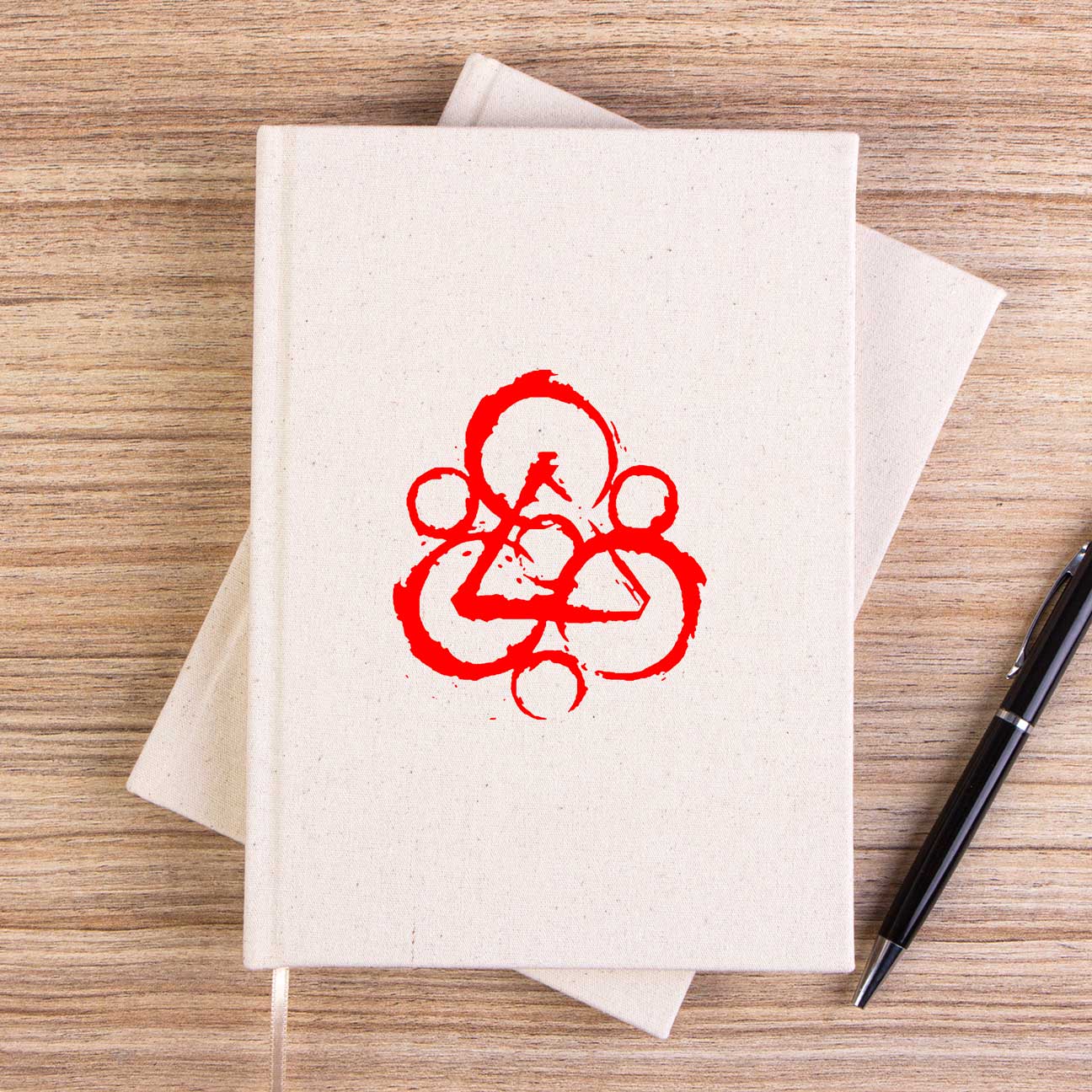 Coheed and Cambria Logo Çizgisiz Kanvas Defter