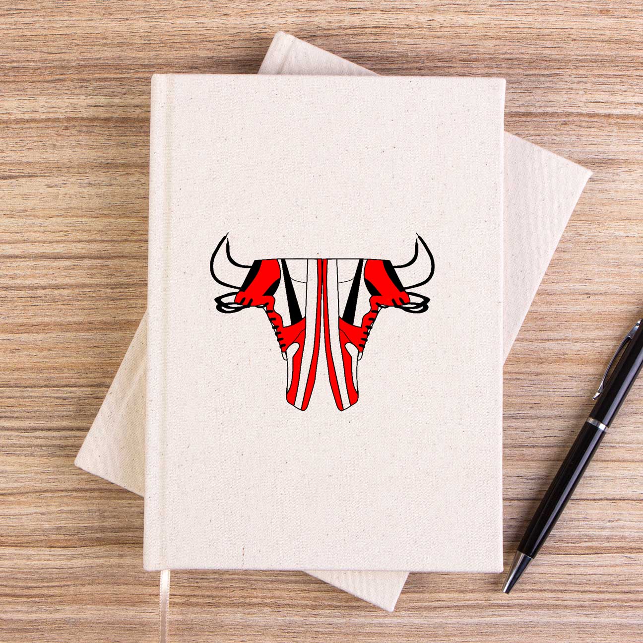 Chicago Bulls Shoes Çizgisiz Kanvas Defter