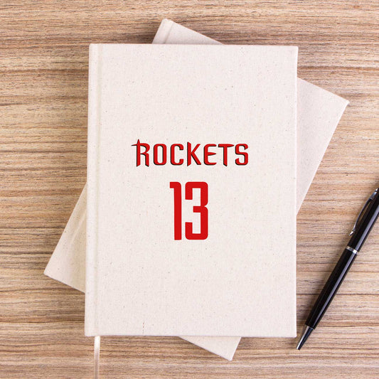 James Harden Rockets Çizgisiz Kanvas Defter