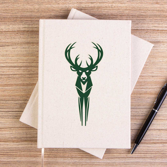 Milwaukee Bucks Logo Çizgisiz Kanvas Defter