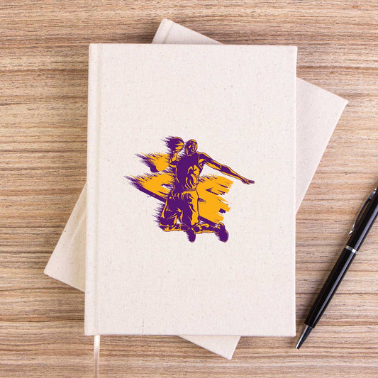 Kobe B. Silhouette Çizgisiz Kanvas Defter