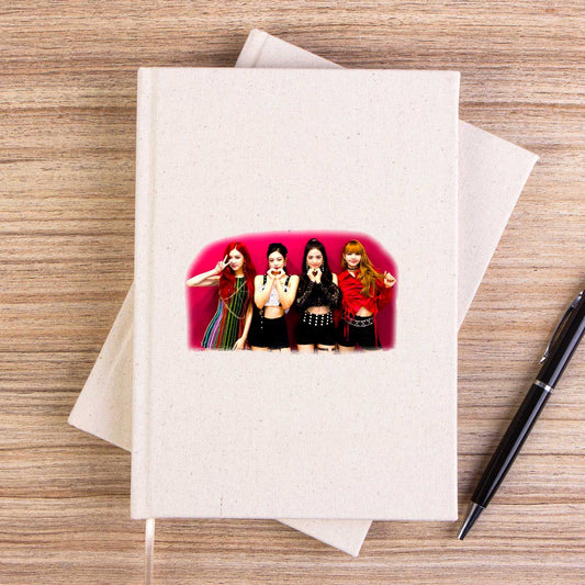 Blackpink Grup Çizgisiz Kanvas Defter