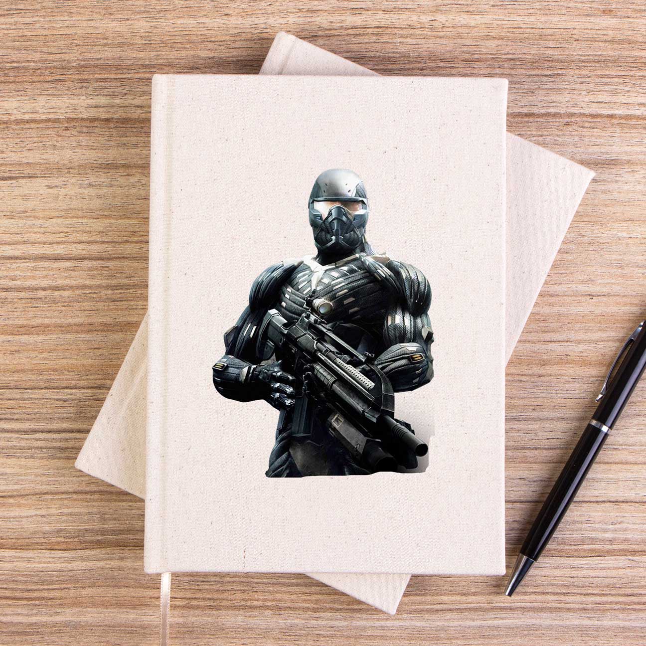 Crysis Black Fighter Çizgisiz Kanvas Defter