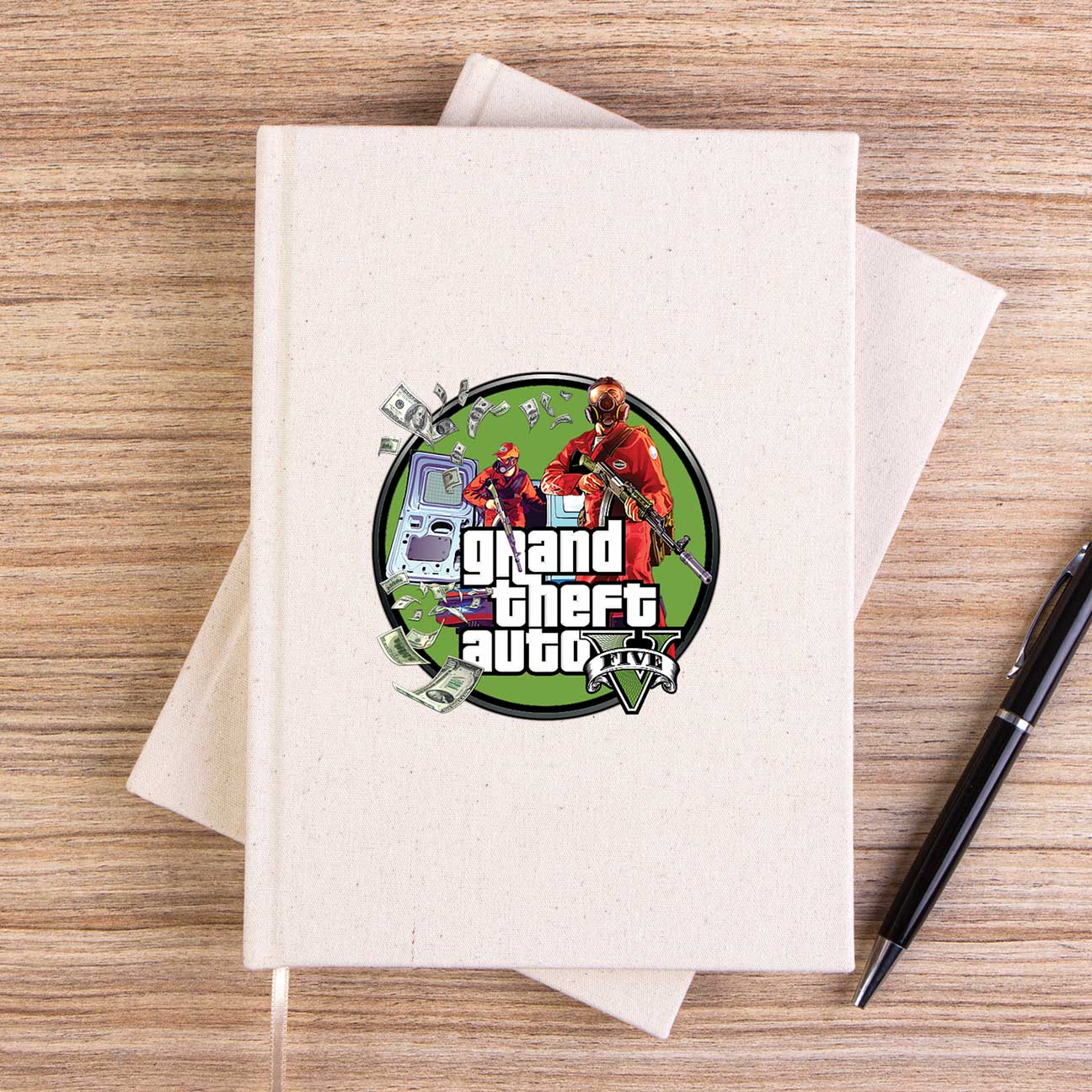 GTA Robbers Çizgisiz Kanvas Defter