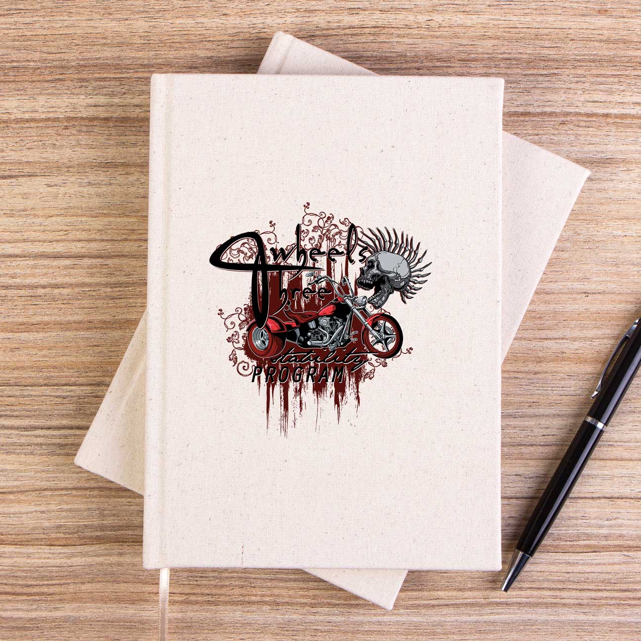 Red Trike Animation Çizgisiz Kanvas Defter