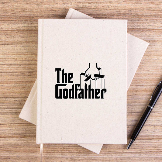 The Godfather Black Text Çizgisiz Kanvas Defter