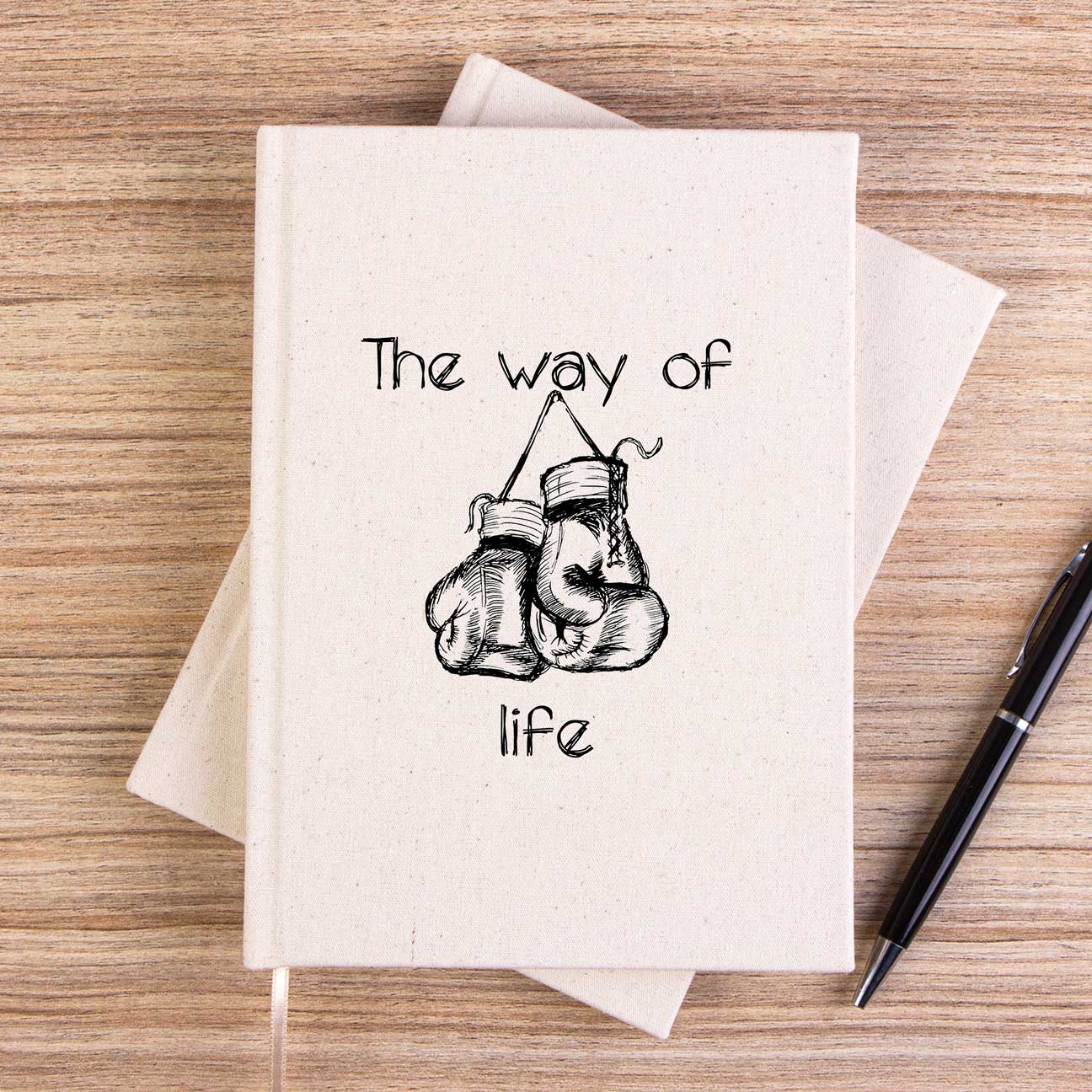 Boxing The Way of Life Çizgisiz Kanvas Defter