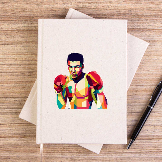 Muhammed Ali Mozaik Çizgisiz Kanvas Defter