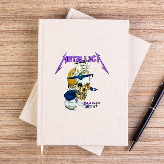 Metallica Damaged Justice Çizgisiz Kanvas Defter