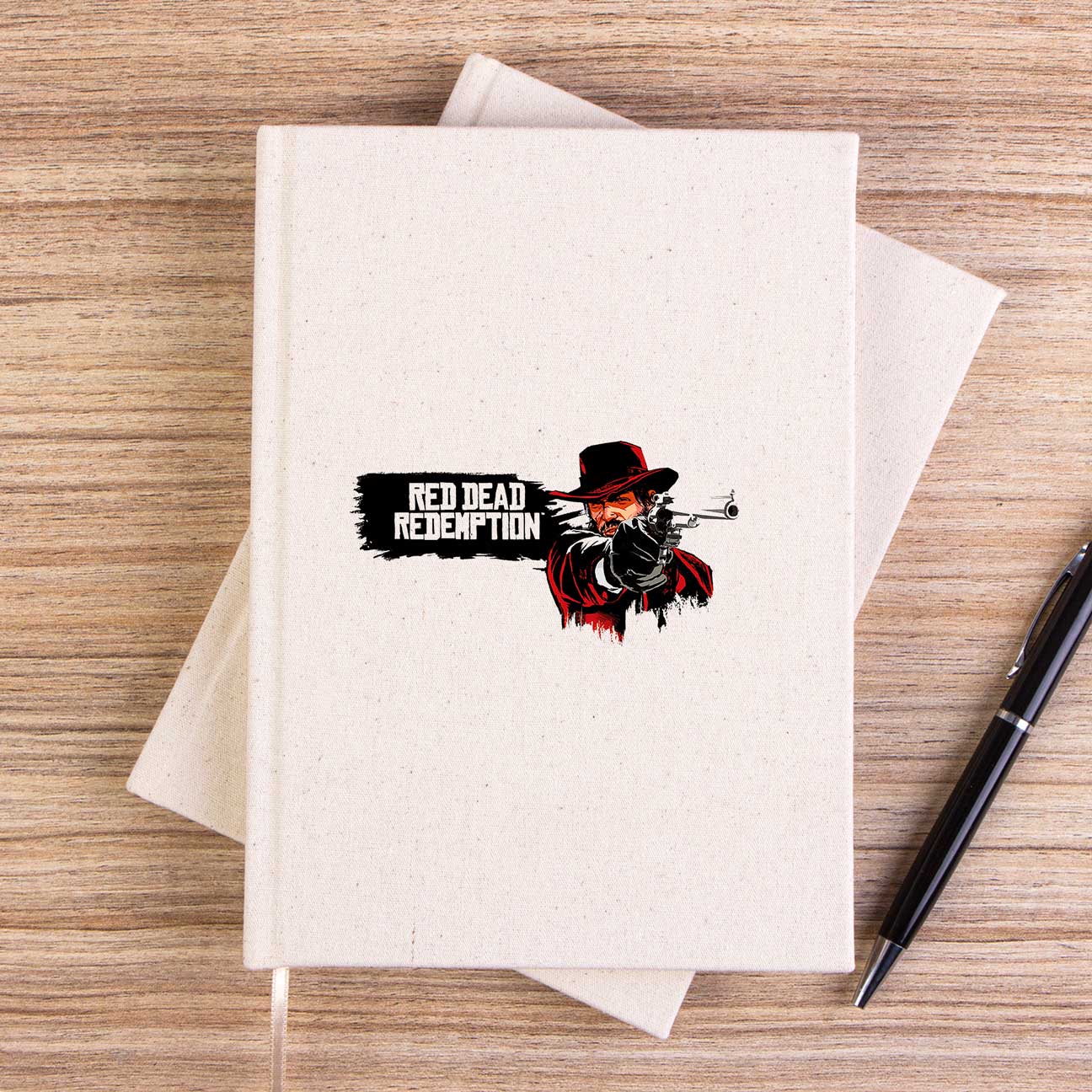 Red Dead Redemption 2 Afiş Çizgisiz Kanvas Defter