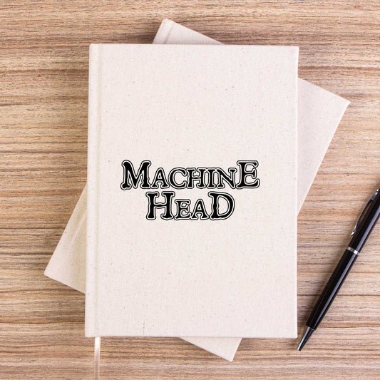 Machine Head Text Çizgisiz Kanvas Defter