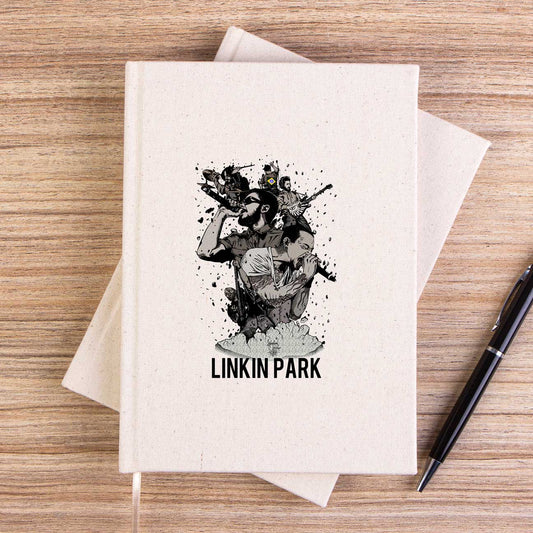 Linkin Park Grup Poster Çizgisiz Kanvas Defter