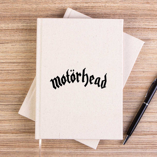 Motörhead Logo Yazı White Çizgisiz Kanvas Defter