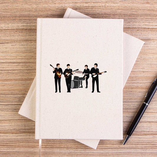 The Beatles Vintage Line Up Çizgisiz Kanvas Defter