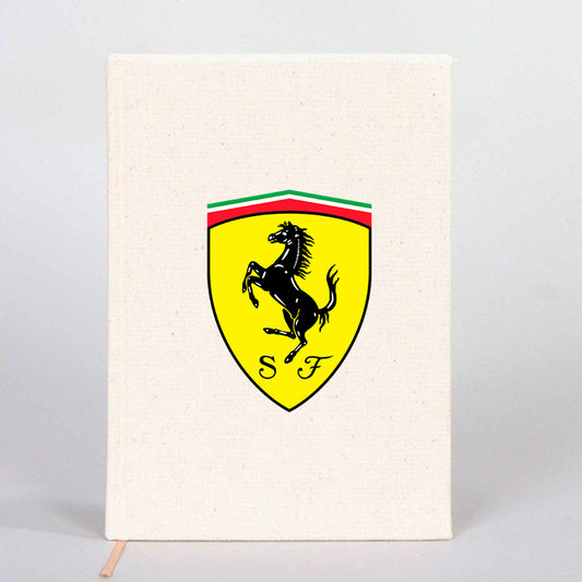 Ferrari Logo Çizgisiz Kanvas Defter