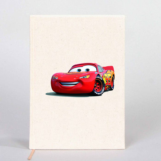 Şimşek McQueen Cars Çizgisiz Kanvas Defter