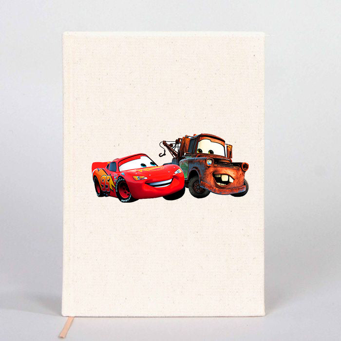 Şimşek McQueen ve Tow Mater Arabalar Çizgisiz Kanvas Defter