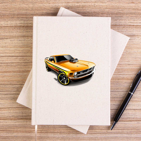 Ford Mustang Mach 1 Çizgisiz Kanvas Defter