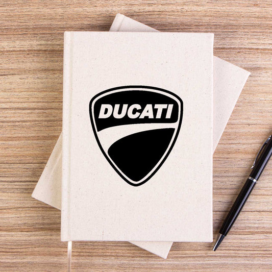 Ducati Scrambler Logo Çizgisiz Kanvas Defter