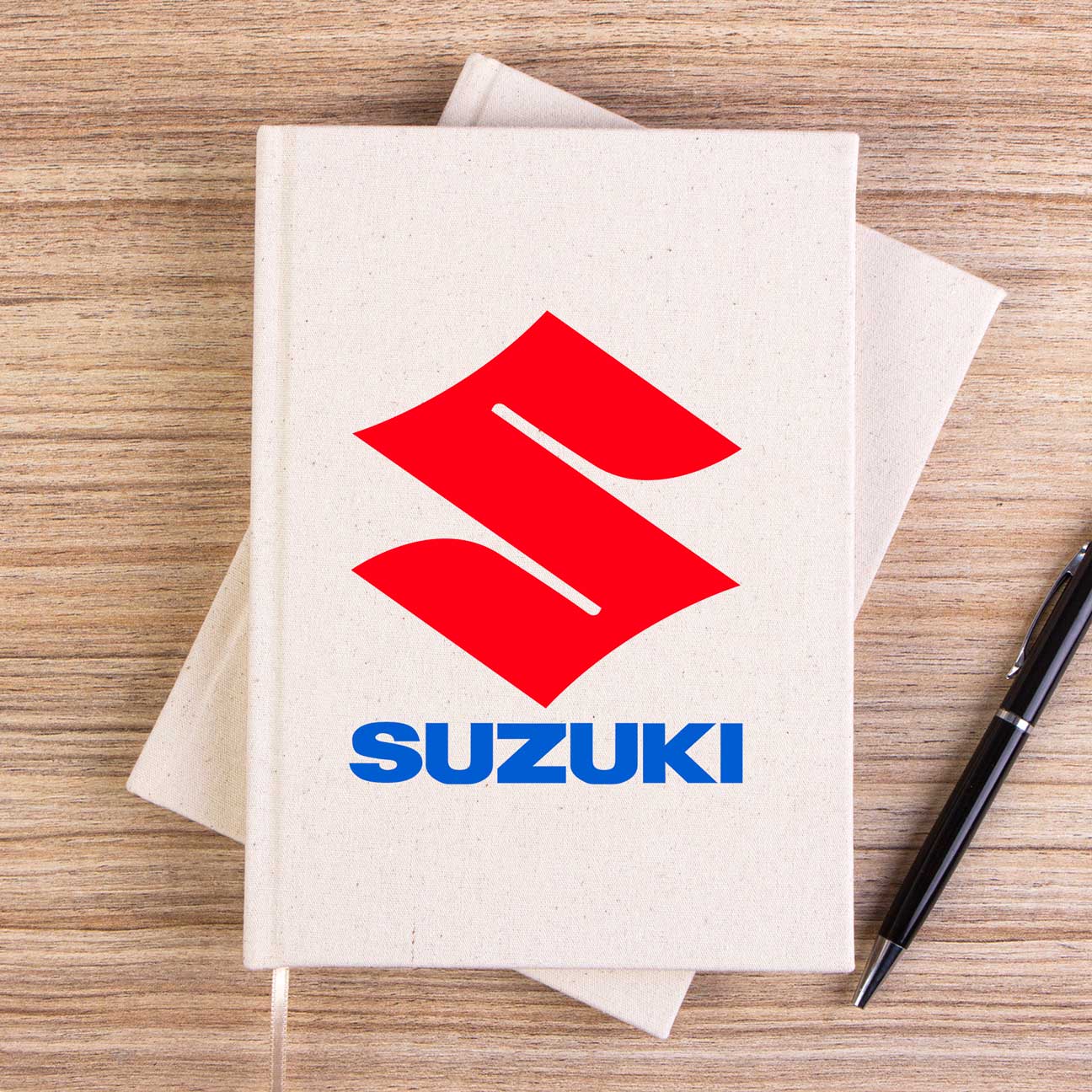 Suzuki Logo Text Çizgisiz Kanvas Defter