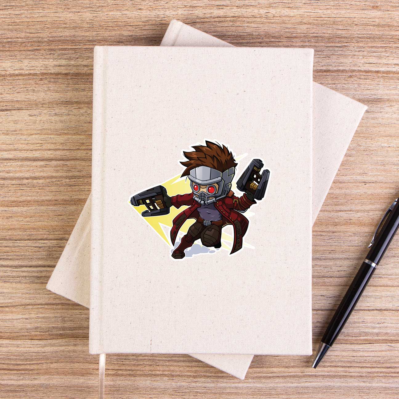 Galaksinin Koruyucuları Peter Quill Cartoon Çizgisiz Kanvas Defter