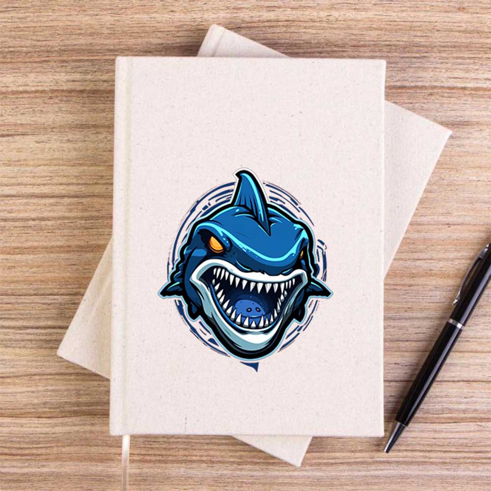 Blue Shark Çizgisiz Kanvas Defter