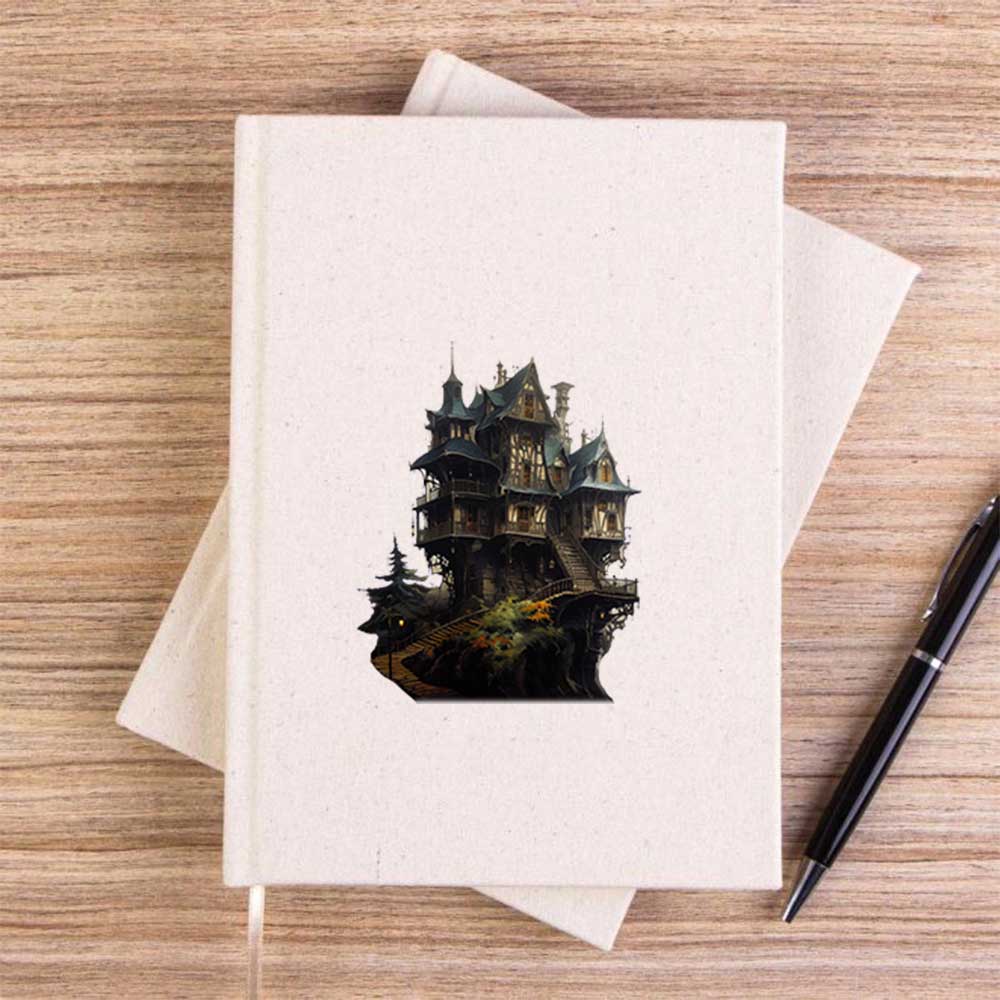 Castle in The Forest Çizgisiz Kanvas Defter